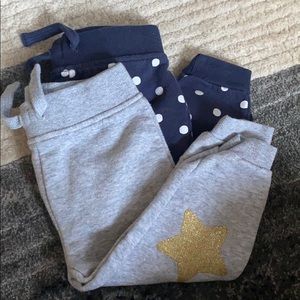 Baby girl sweatpants.